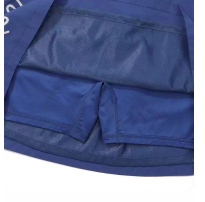 Malbon Studio Seoul Pintuck Flared Skirt Blue golf skirt front view