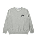 Malbon Studio Seoul Double-Knit Men's Pullover Grey golf pullover front view
