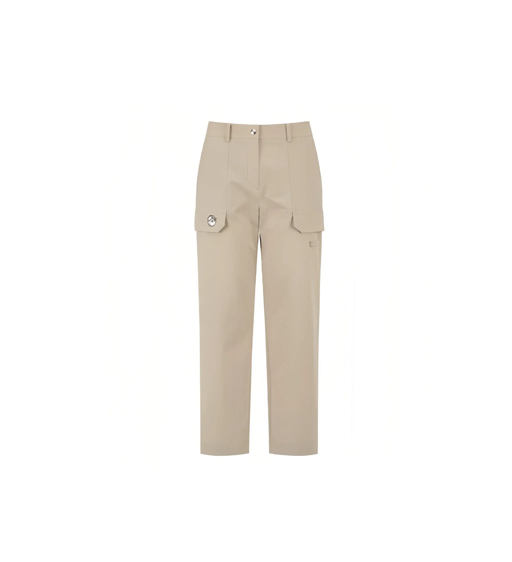 Malbon women's straight-leg cargo golf pants in Khaki - image 9