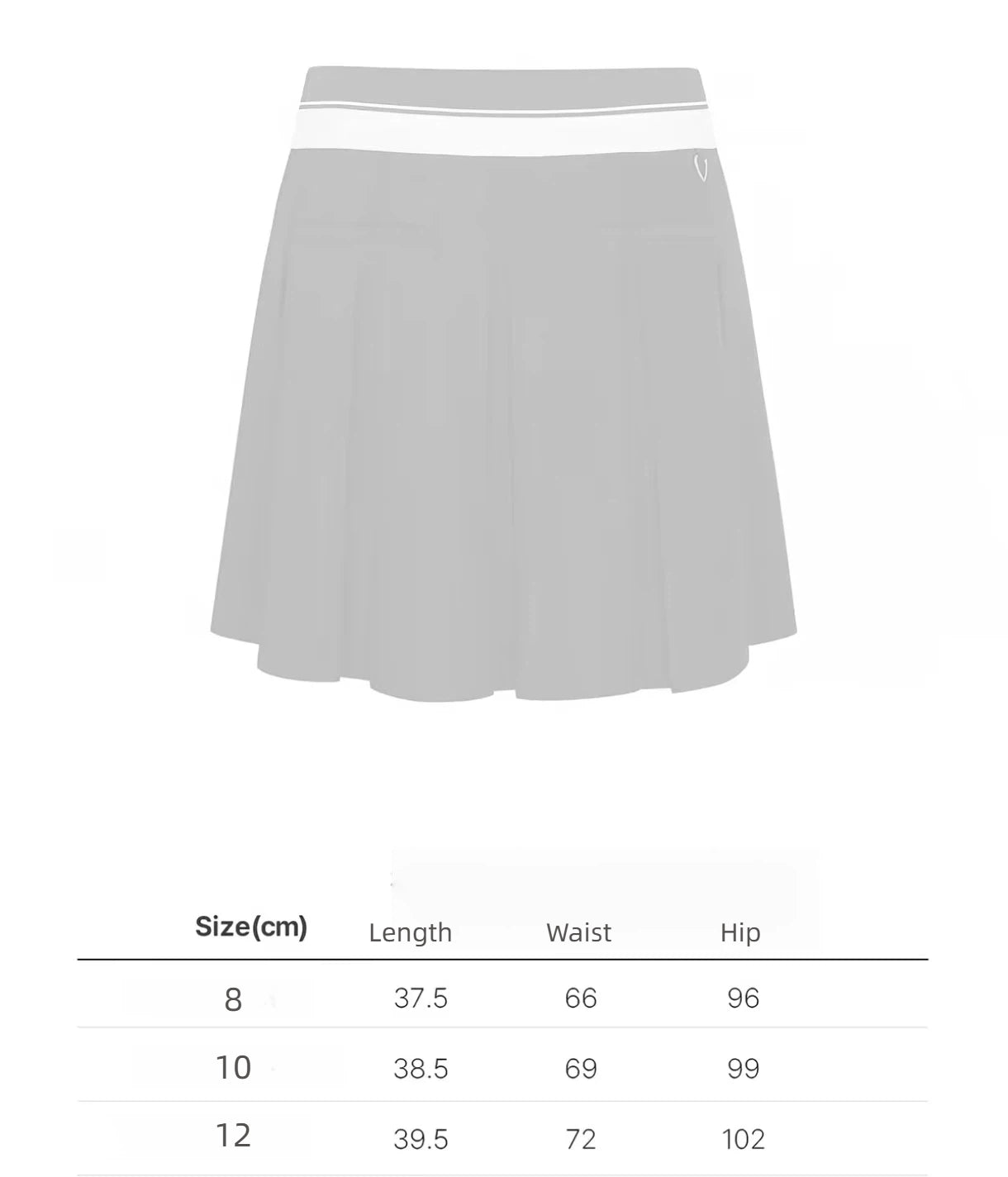 Malbon Studio Seoul Logo Banding Pleated Skirt Navy Blue pleated golf skirt detail view
