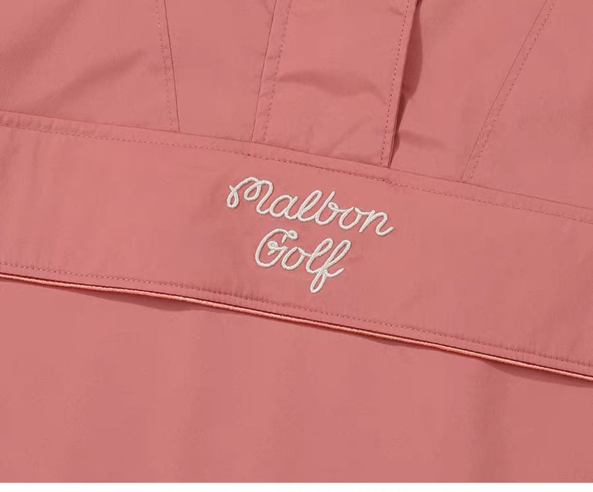 Malbon Golf Women’s Quarter-zip Hooded Windproof Jacket