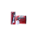 Srixon Distance golf balls in red packaging, featuring the "NEW" label and "PREMIUM DISTANCE" text, with a white golf ball displaying the Srixon logo and number 8.