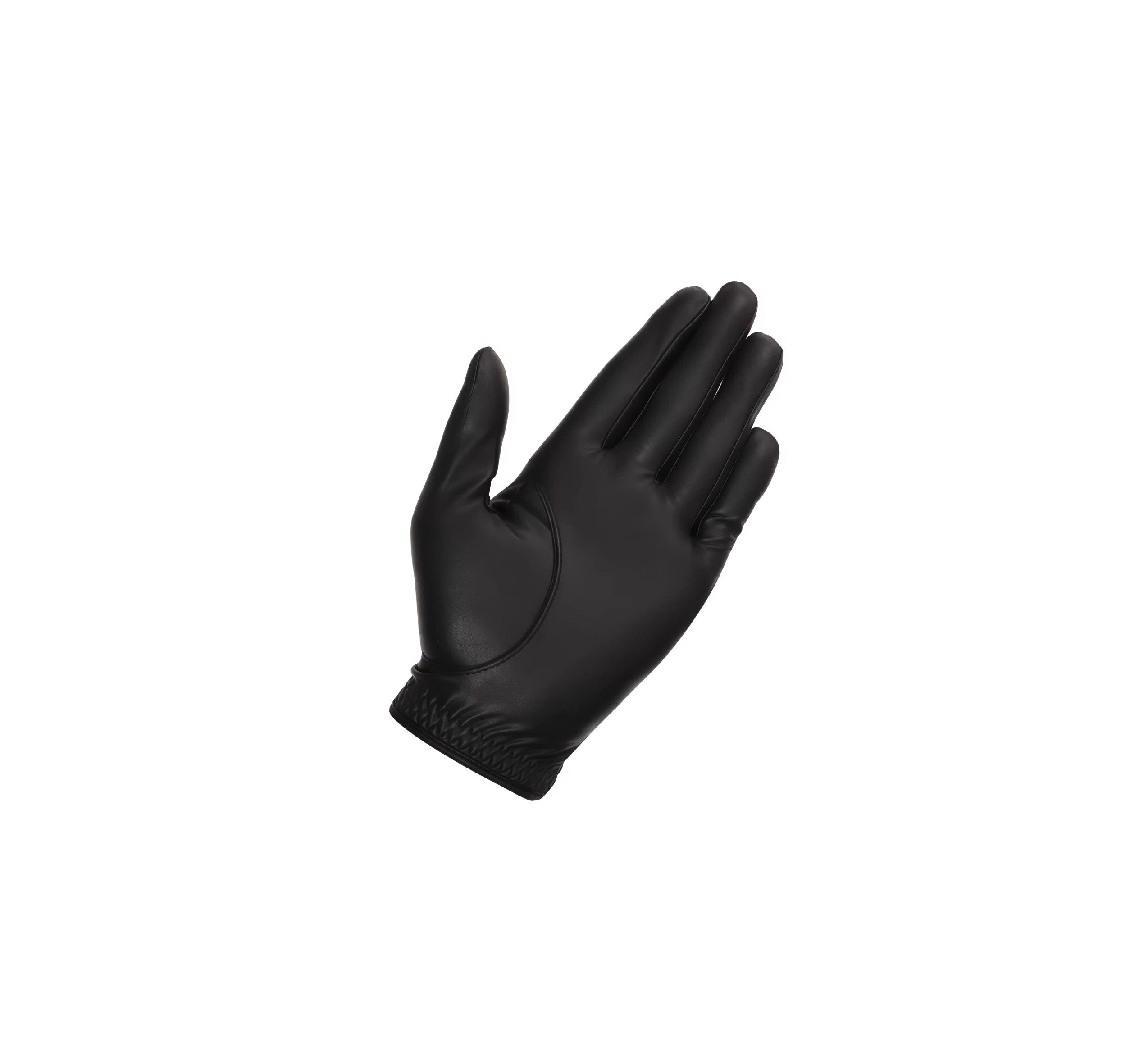 Palm view of a TaylorMade men's golf glove, displaying the smooth, anti-slip synthetic leather surface designed to provide maximum grip and control during your golf swing.