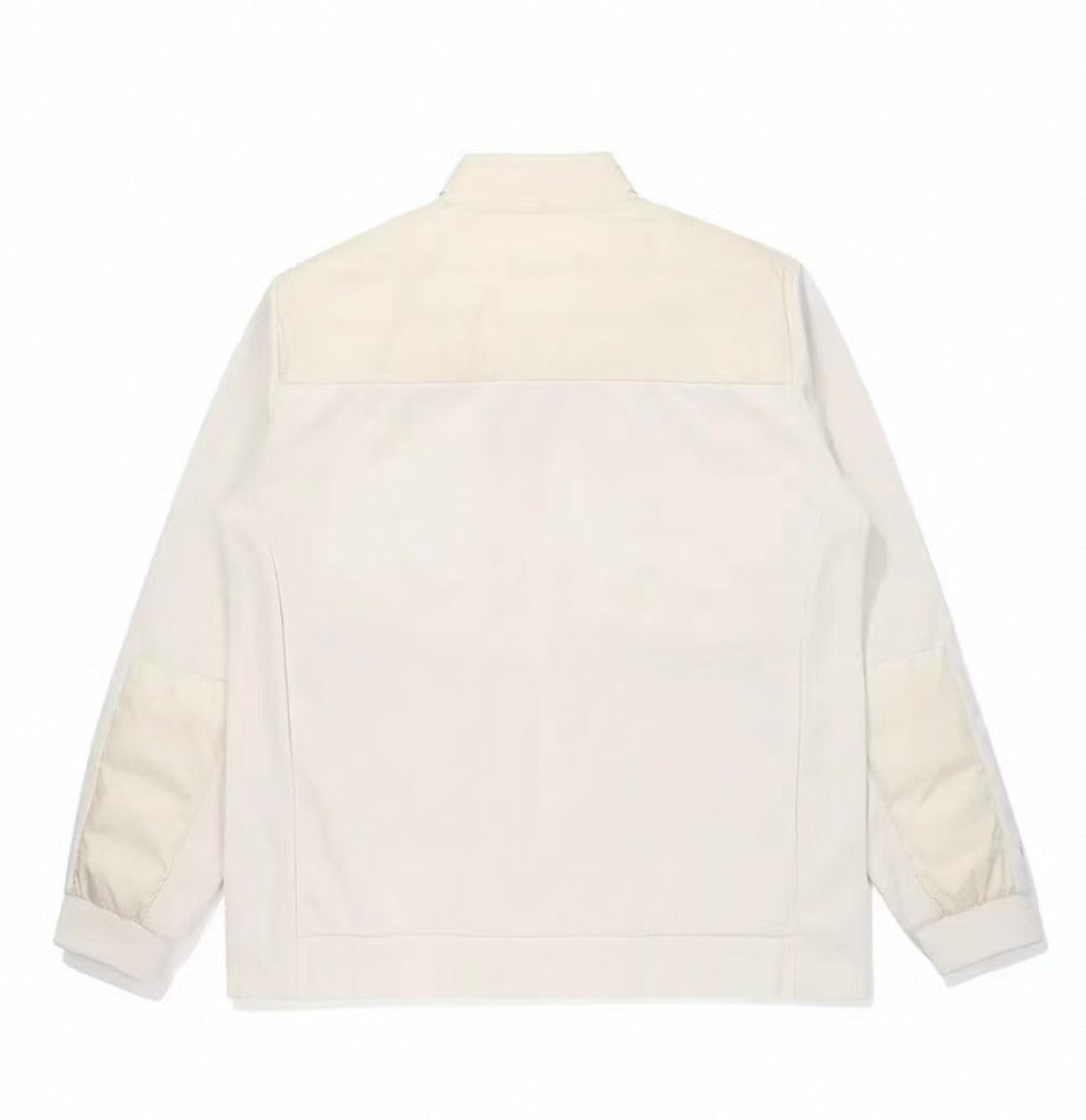 Malbon Preserve Hybrid Down Jacket White hybrid down golf jacket model-wearing view