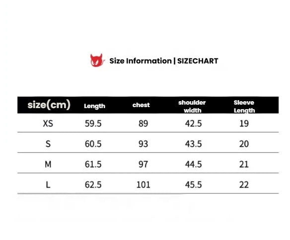 WAAC Illusion Pink women’s golf polo size chart