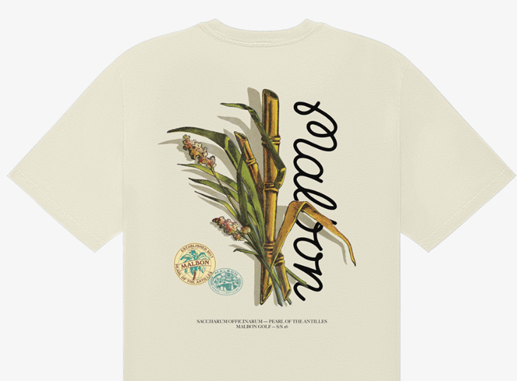 Malbon beige Bermuda Origins T-shirt product details