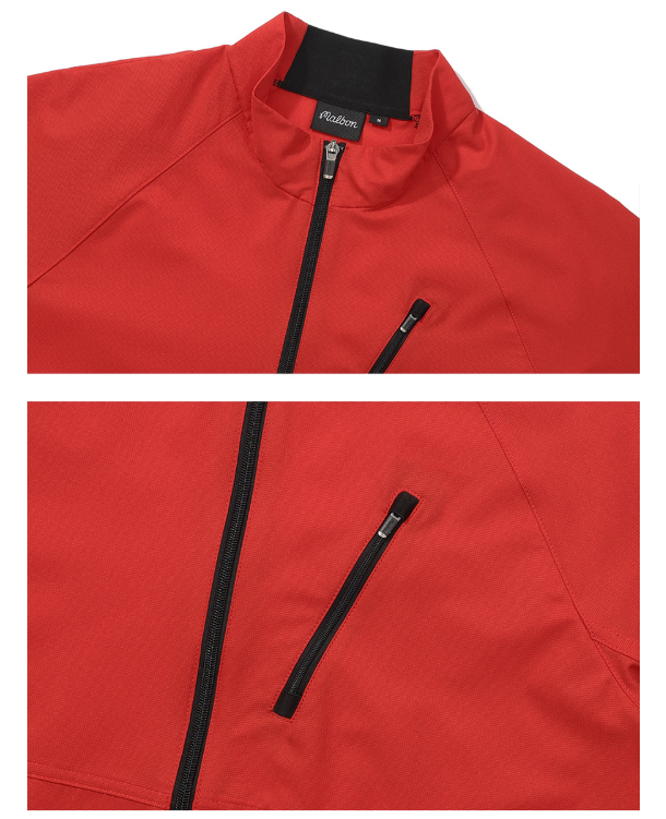 Malbon Golf Men’s Stand Collar Lightweight Windproof Jacket