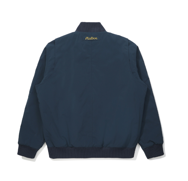 Malbon women Navy Blue women’s windproof golf jacket back view