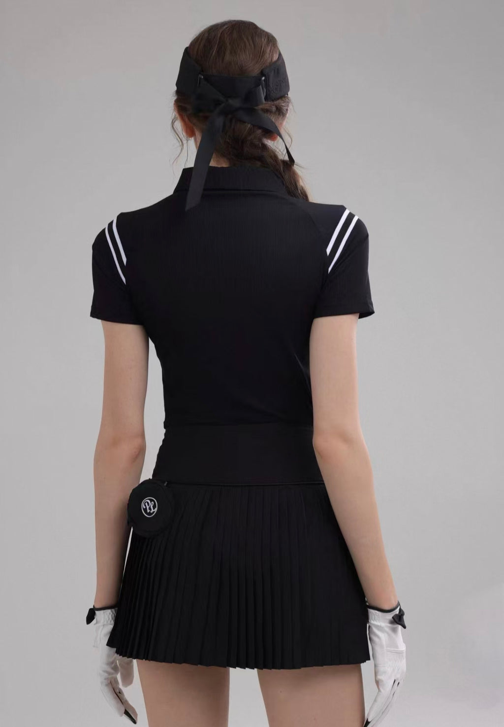 Women’s Quick-Dry Stretch Golf Tennis Shirt Skirt Set