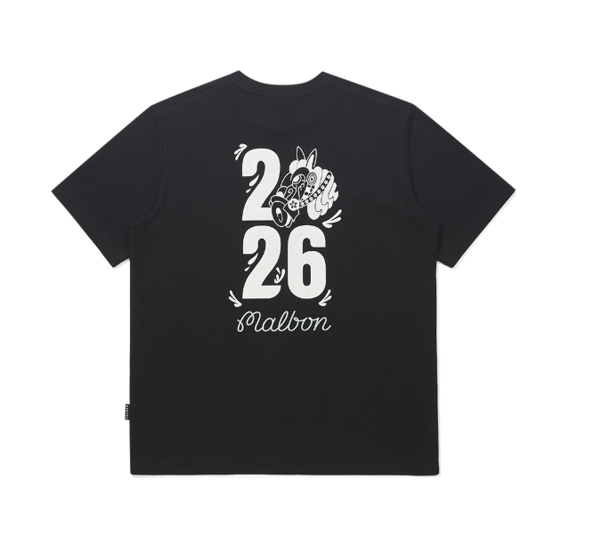 Malbon Golf Unisex Solid Logo Graphic T-Shirt
