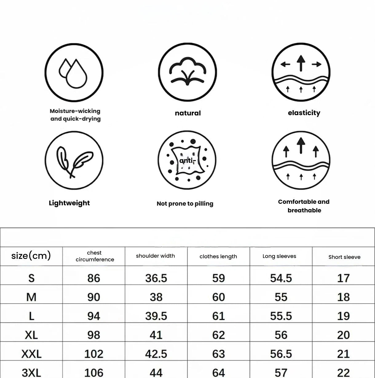 OZ Golf Warehouse women’s golf shirt size chart