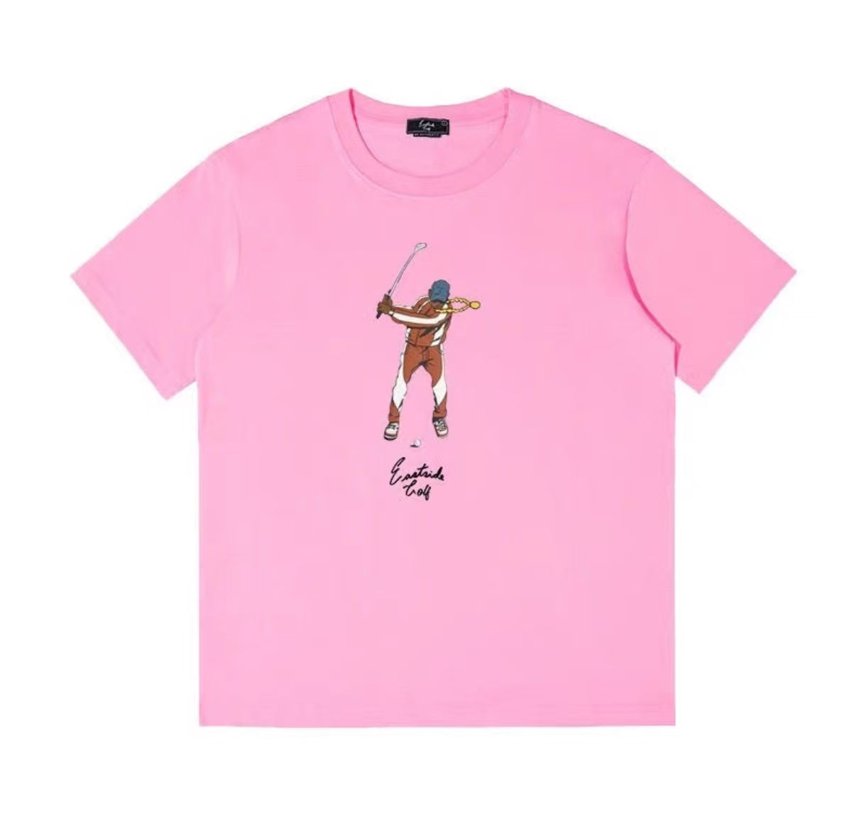 Eastside Golf Pink athletic T-shirt front view