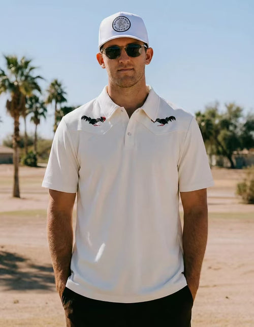 Devereux men’s White front model view
