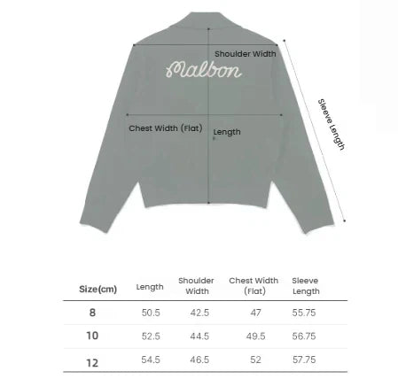 Malbon Women Golf Zip Jacket Casual Outerwear Green size chart