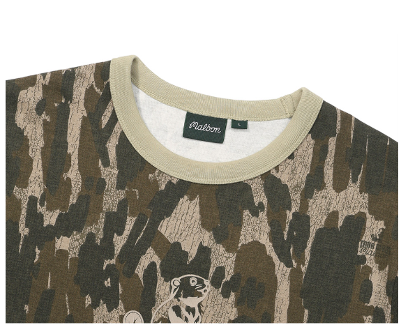 Malbon Golf Tour Divot Circular Graphic Casual T-Shirt