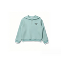 Malbon Women's Half Zip Sweatsuit Set - Embroidered Golf Outfit Mint Green front view