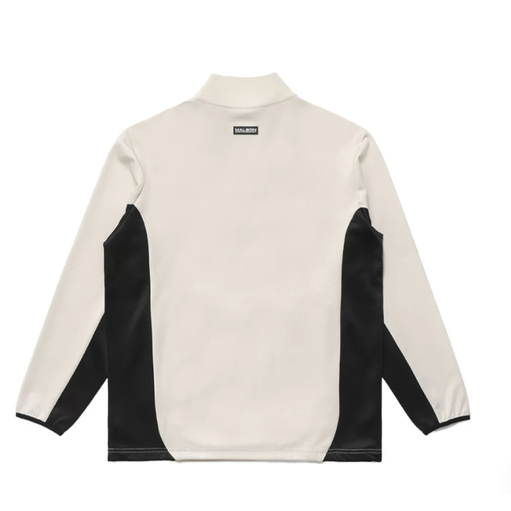 Malbon Contrast Quarter Zip Pullover White product view