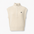 Malbon Iva Sweater Vest Cream front view