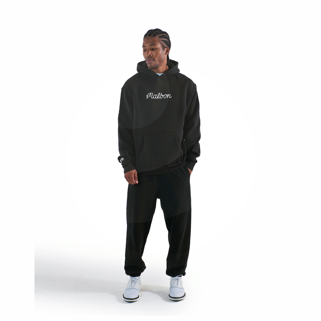 Malbon Malbon Fesque Hoodie black model image 2