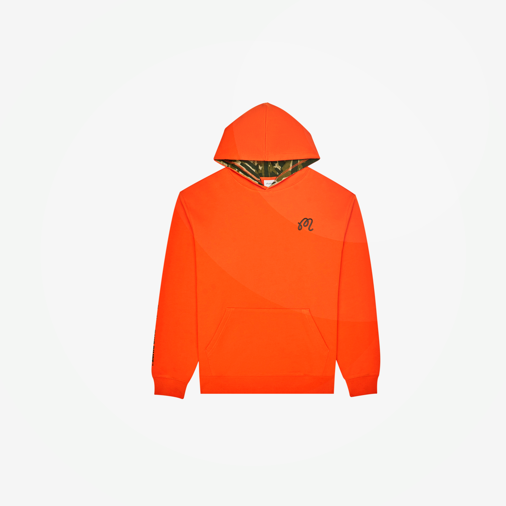 Malbon Malbon Fesque Tour Divot Camo Hoodie orange model image 1