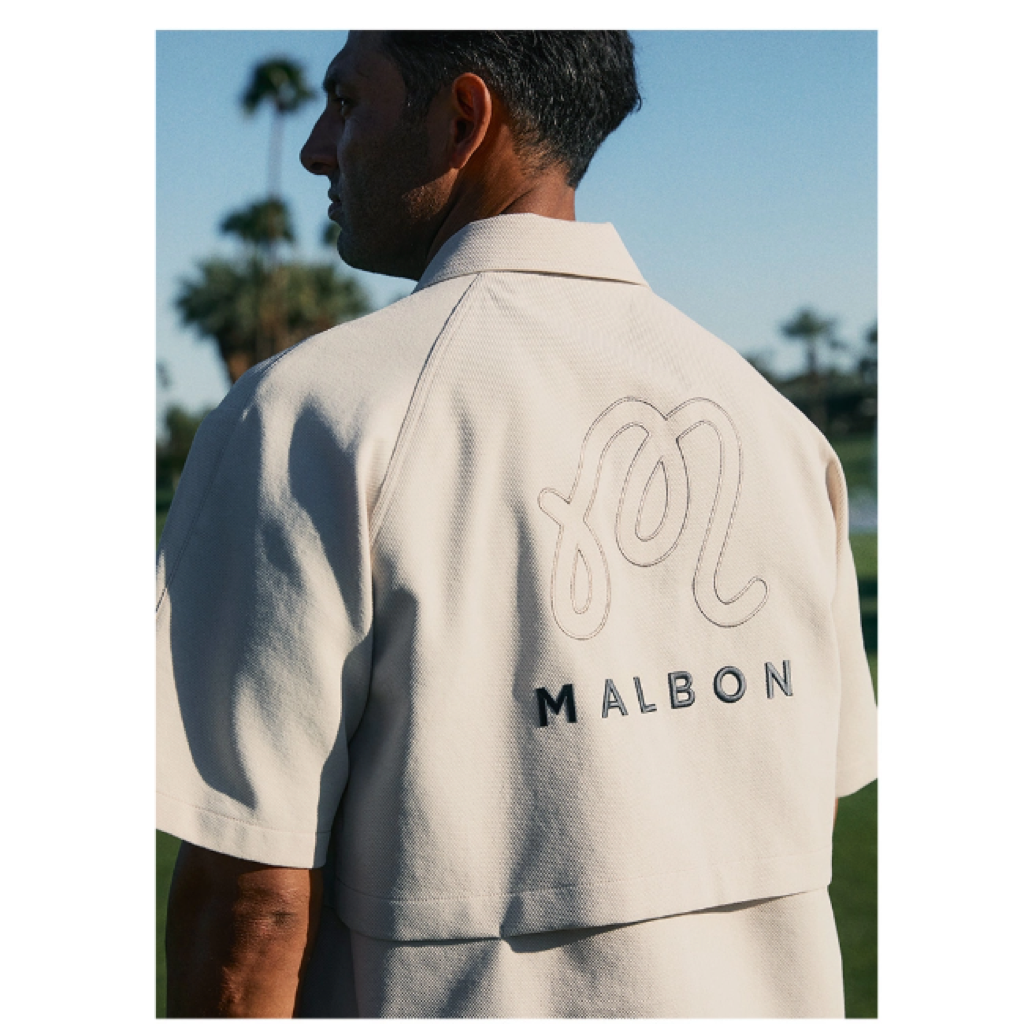 Malbon Short Sleeve Polo Shirt Beige product view