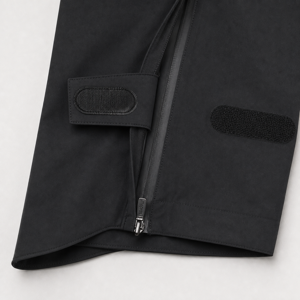Malbon Studio Seoul Rain Pant Black Black golf rain pant detail view